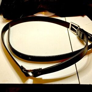 Woman’s Leather Black Belt